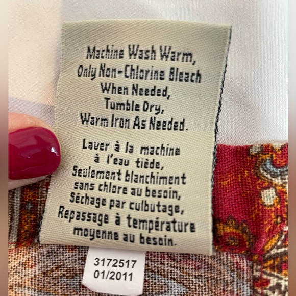 Pottery Barn Vintage Paisley Linen Napkins Set of 12 - Picture 15 of 15